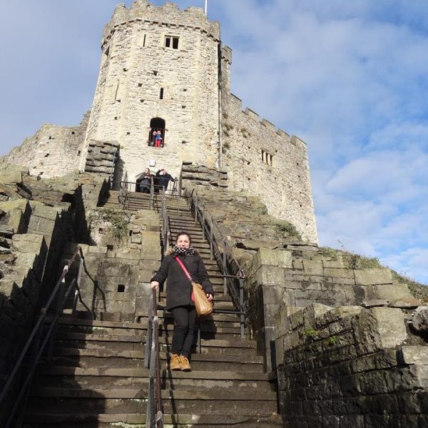 cardiff galles scale e torrione epoca normanna bandiera