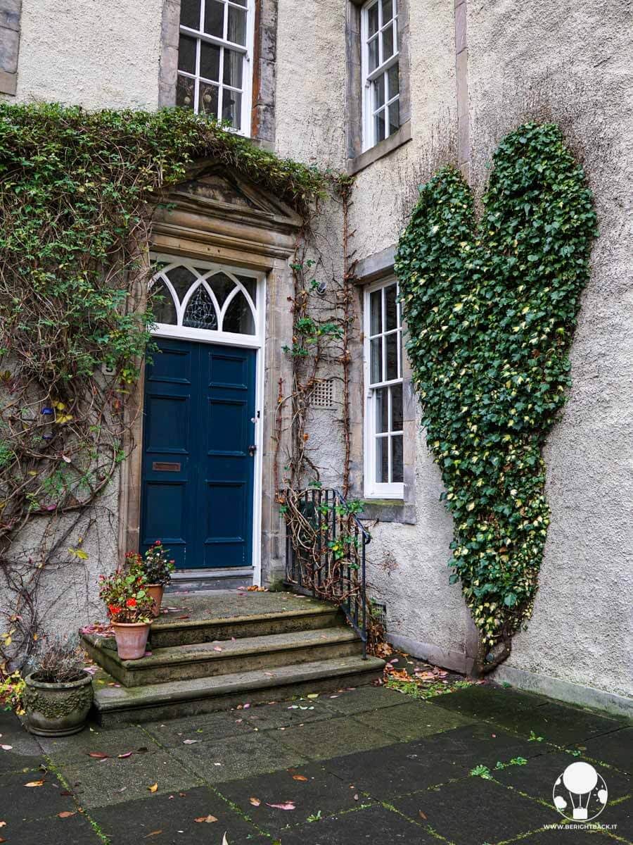 Edera a forma di cuore a Chessels Court, Edimburgo