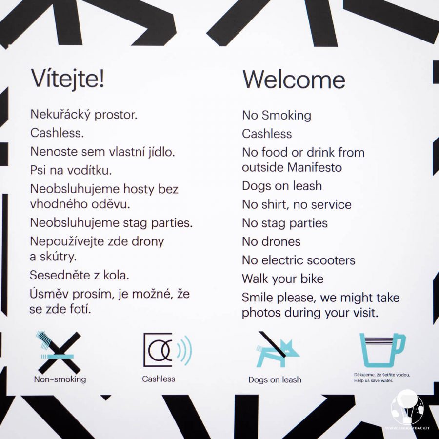 Manifesto Market di Praga, regole all'ingresso